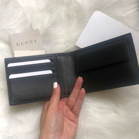 🆕Auth Gucci Wallet Black Leather Microguccissima - Picture 4 of 11
